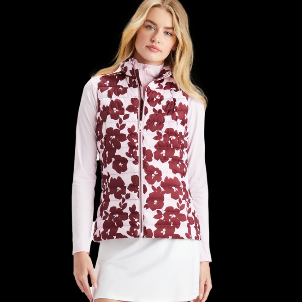 G/Fore Floral Hybrid Quilted Vest — image 4 of 7
